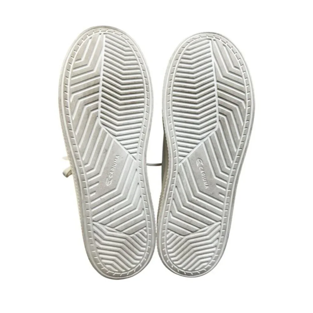 Cariuma 4Ocean Women's Sz 10 Off White Knit High-Top Sneakers Lace Up Casual